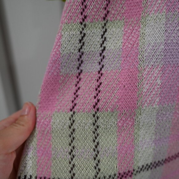 Olivia Rubin Size XS Celeste Plaid Knit Dress - Picture 7 of 12